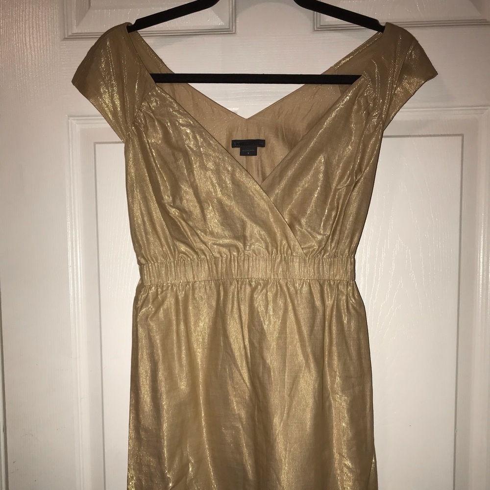 Vintage Gold Armani Exchange BabyDoll Dress